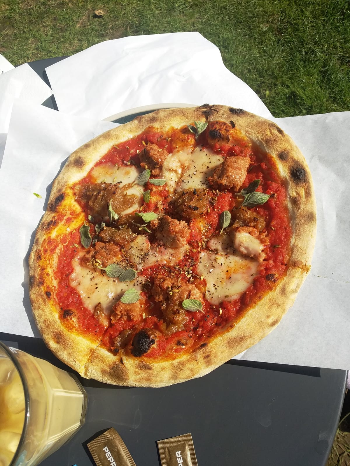 A picture of food purchased from Hot Numbers cafe.