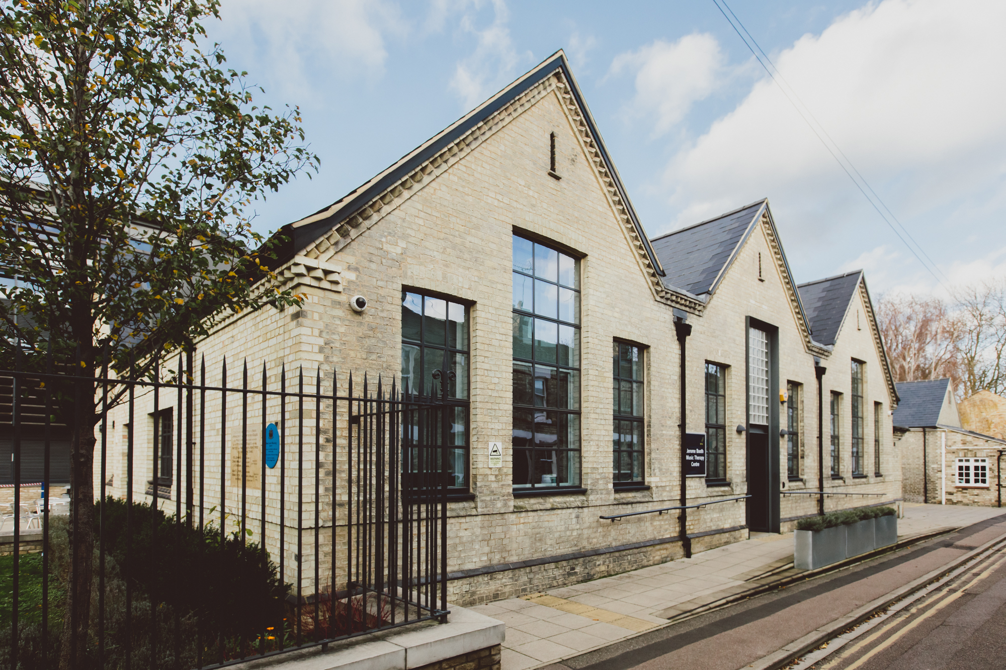 The Jerome Booth Music Therapy Centre pictured from outside.