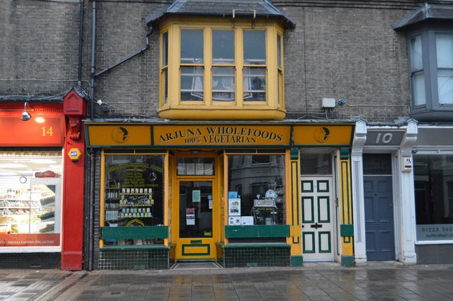 Arjuna Wholefoods store photographed from the outside.
