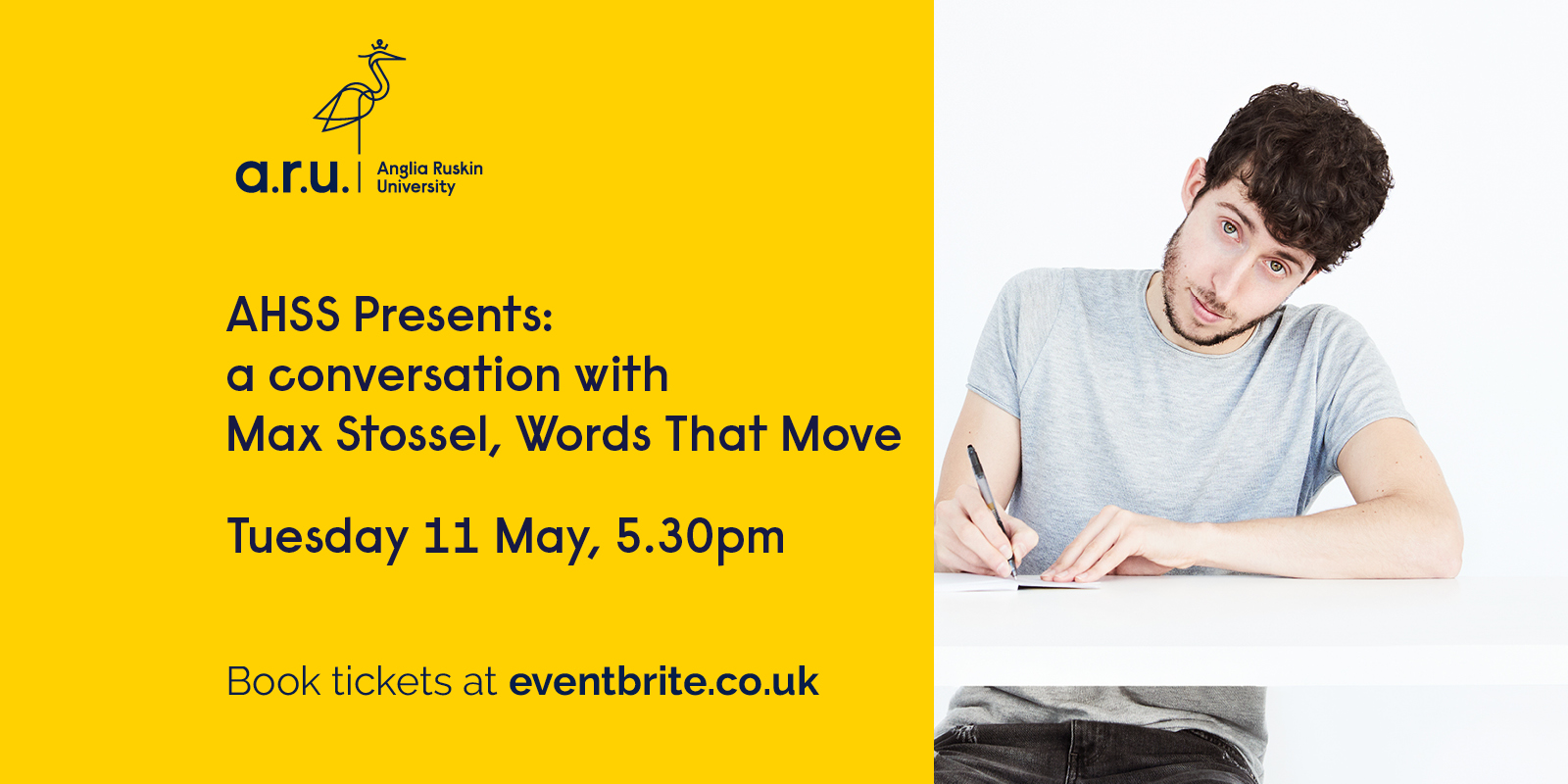 A headshot of speaker Max Stossel.