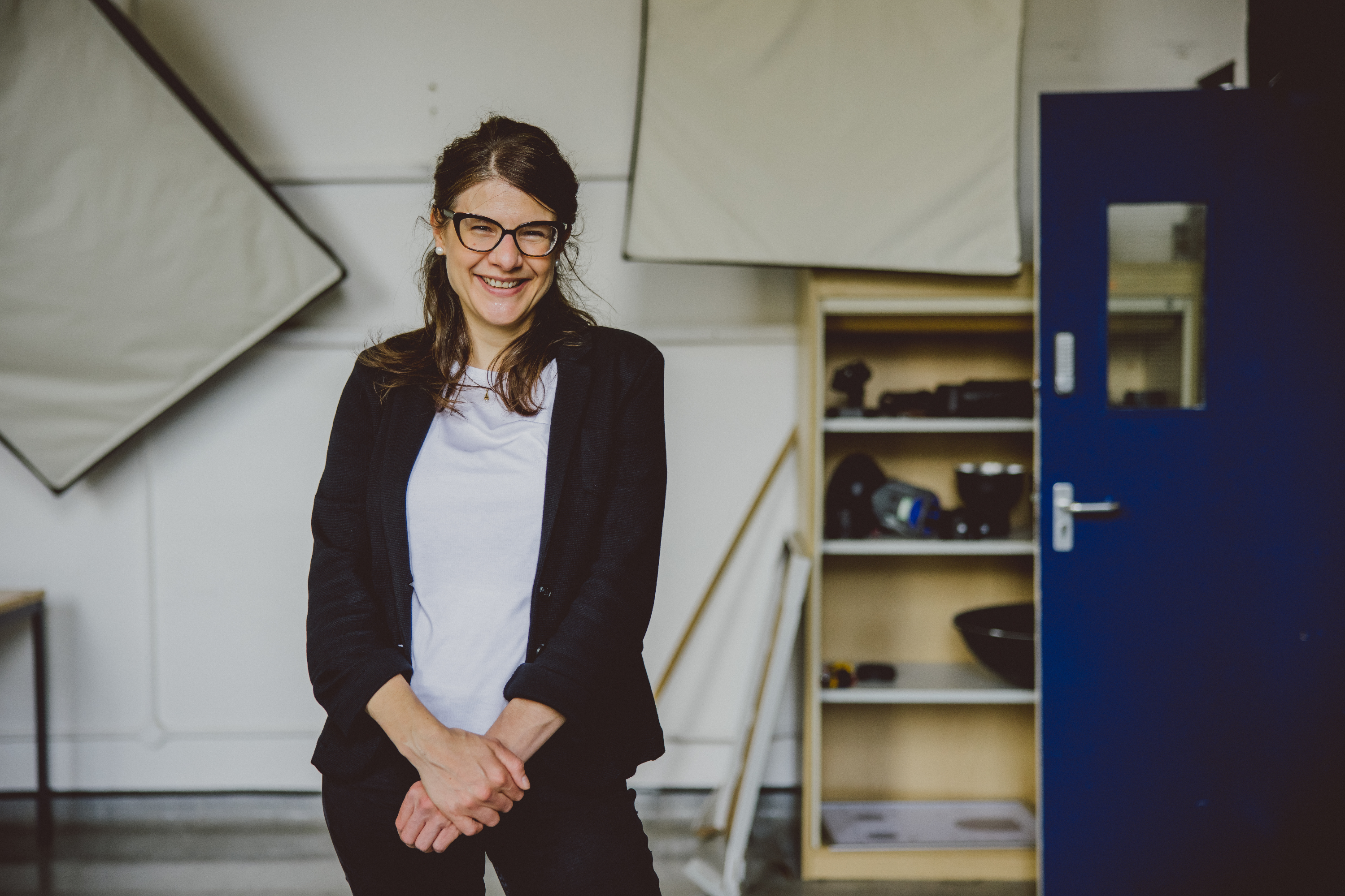 Julia Johnson in the photography studio