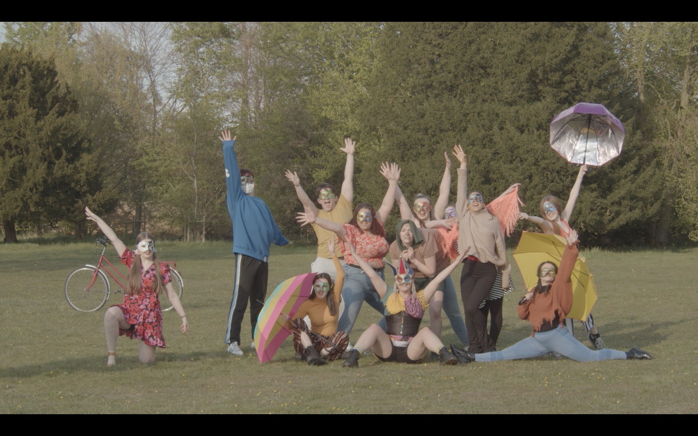 The cast of Feast of Fools, made up from showcasing BA (Hons) Performing Arts students.