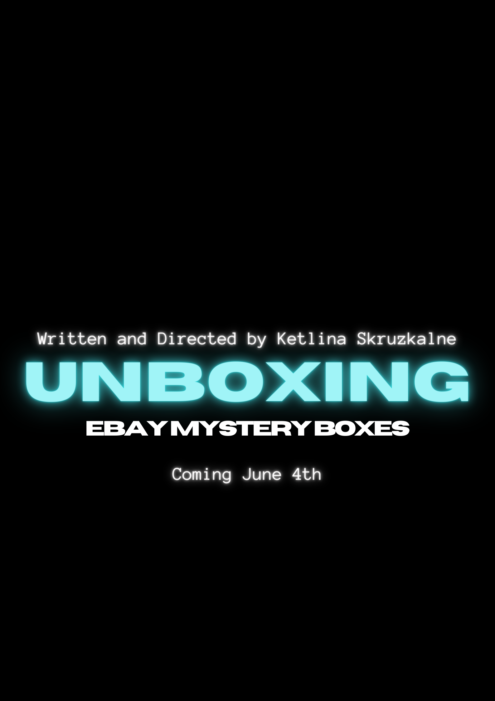 Unboxing event poster.