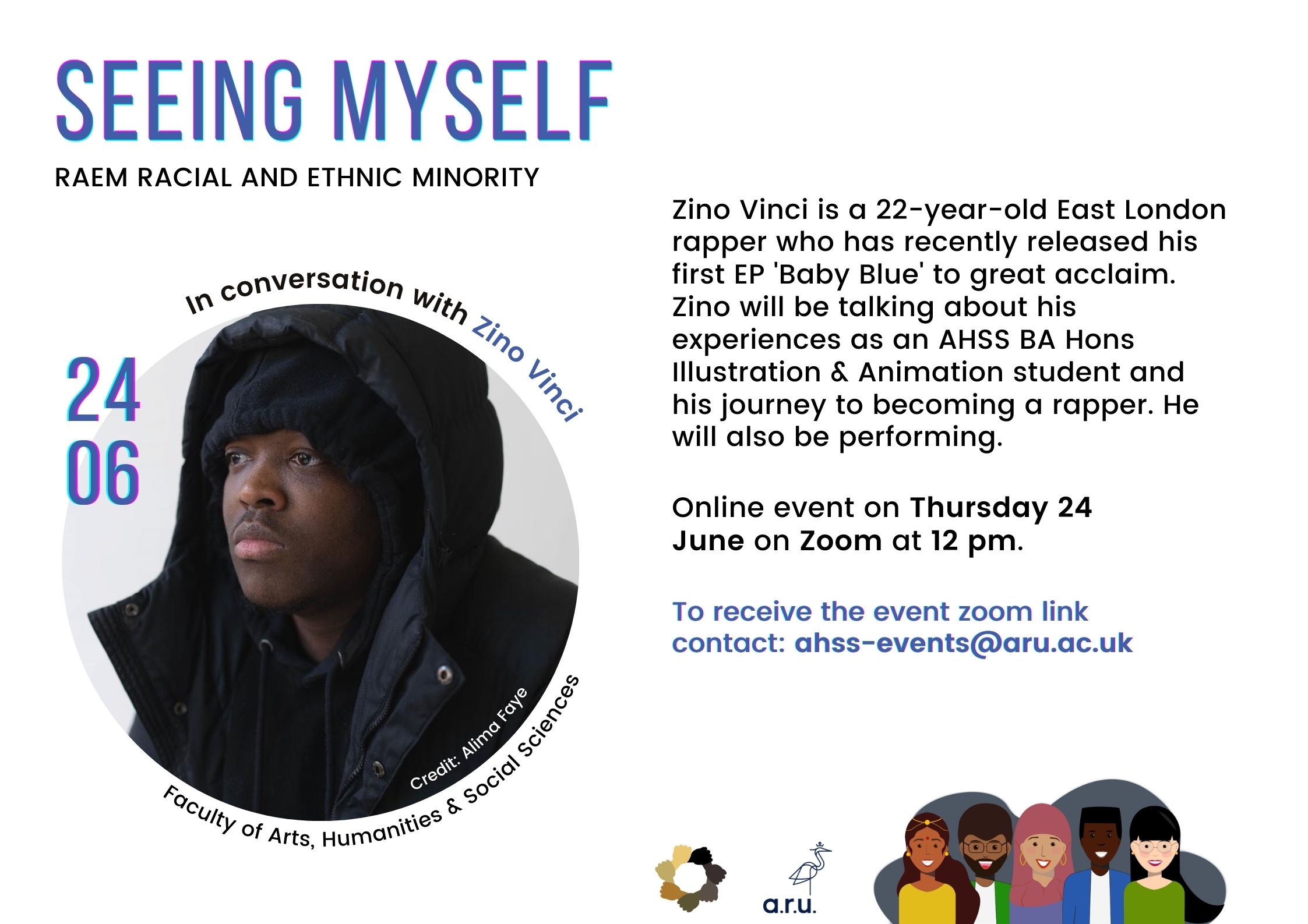 'Seeing Myself' Event Poster.