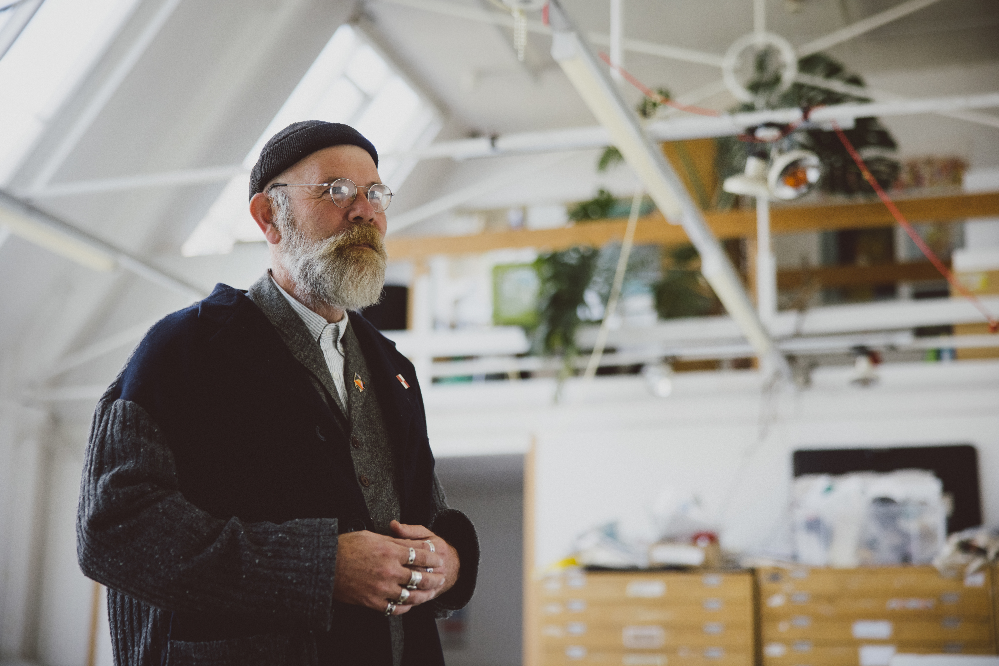 Chris Draper in the illustration studio