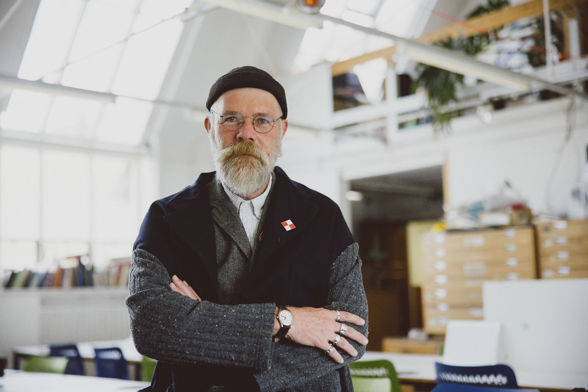 Chris Draper in the illustration studio