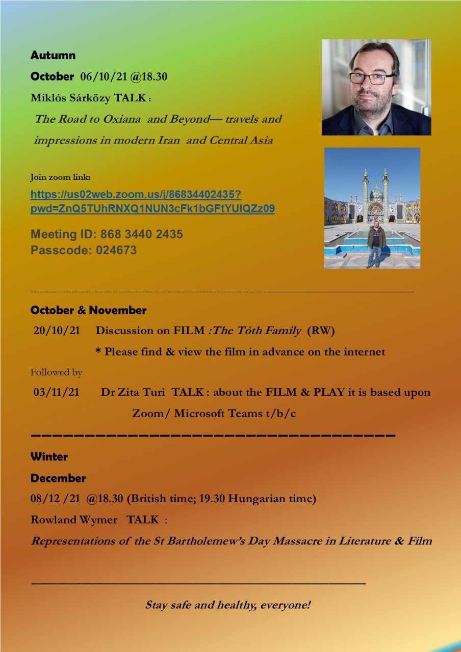 The Road to Oxiana and Beyond event poster.