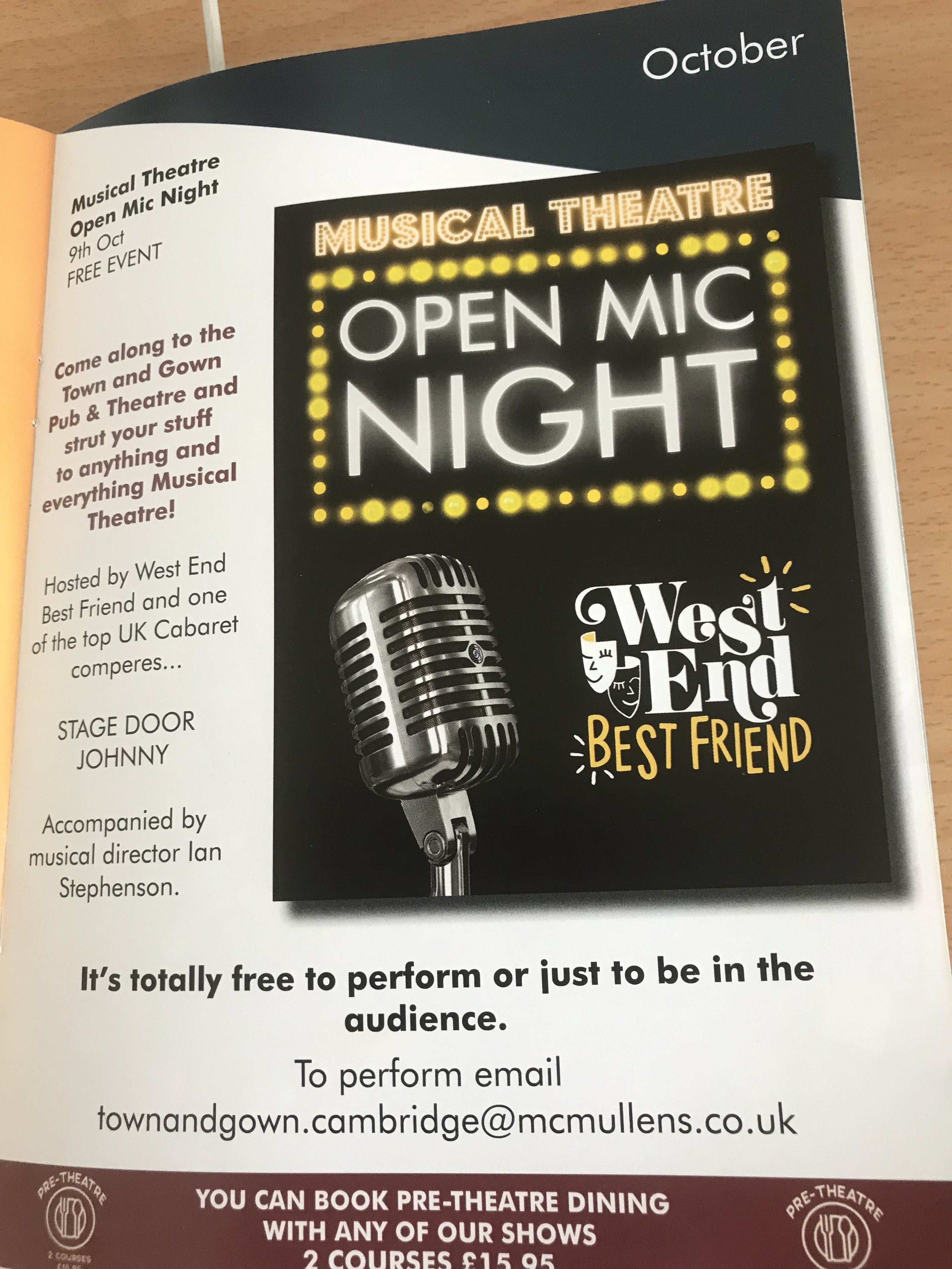Open Mic night poster