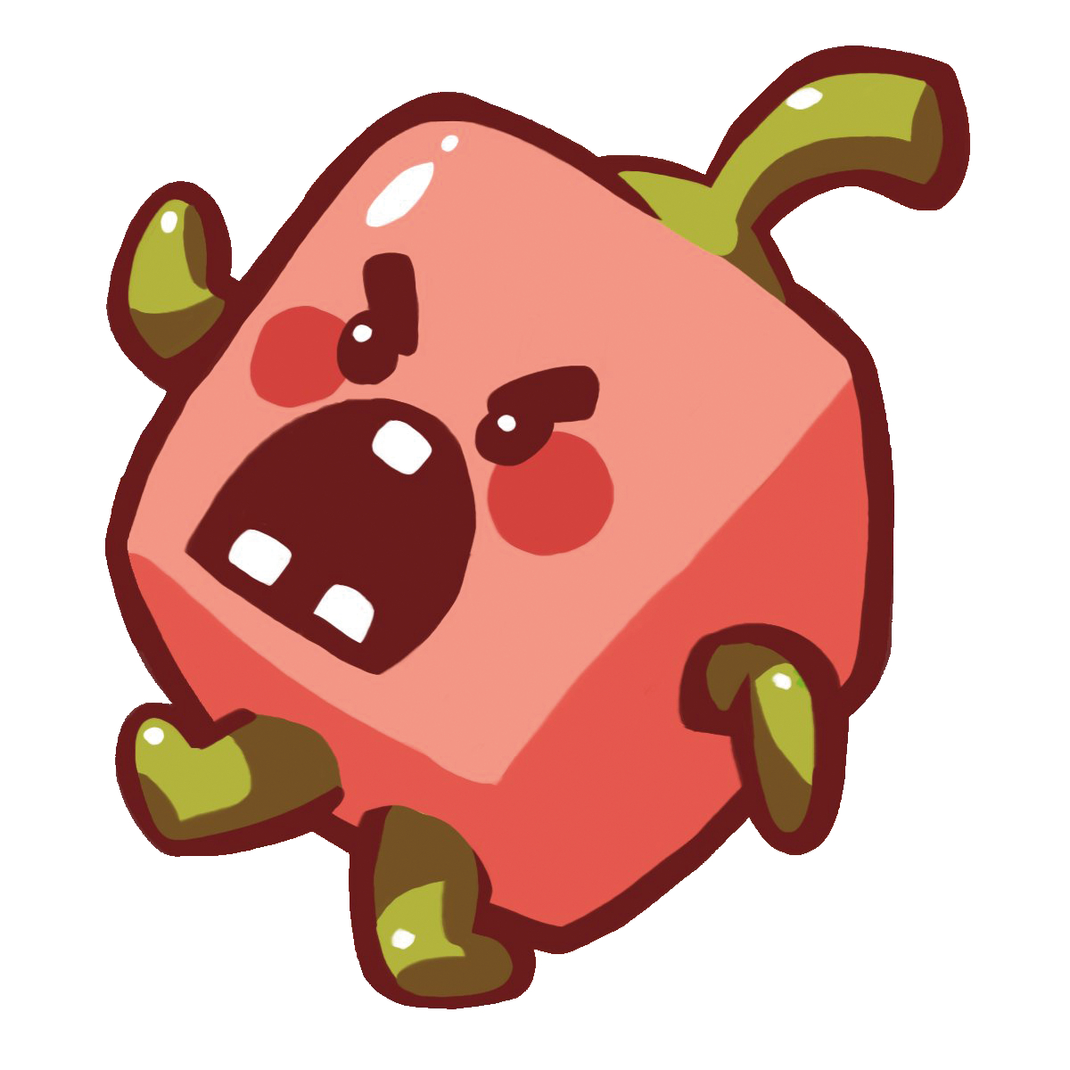 Illustration of baby red pepper