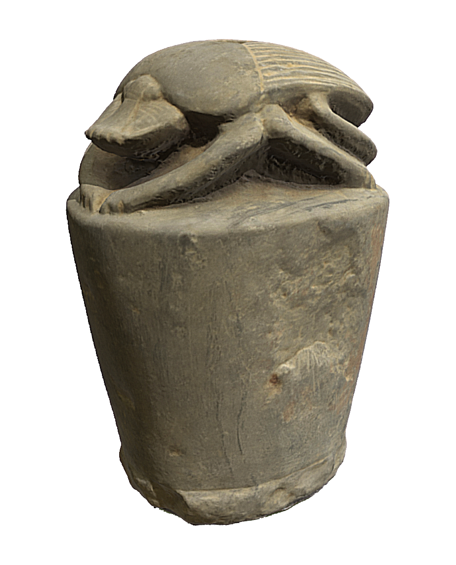 Egpytian carving of scarab beetle