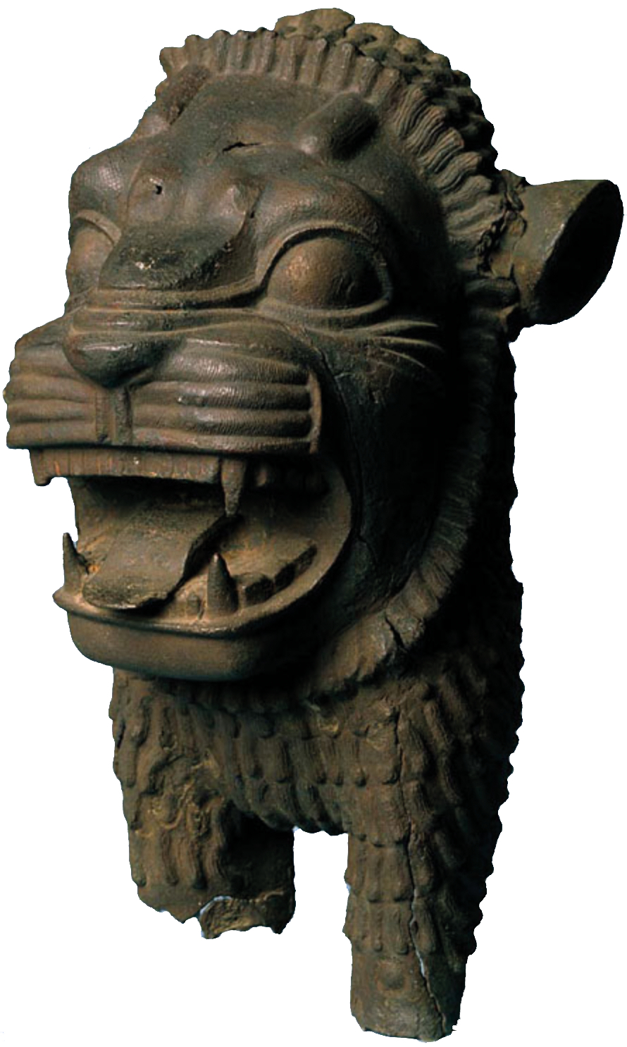 Metal carving of dragon