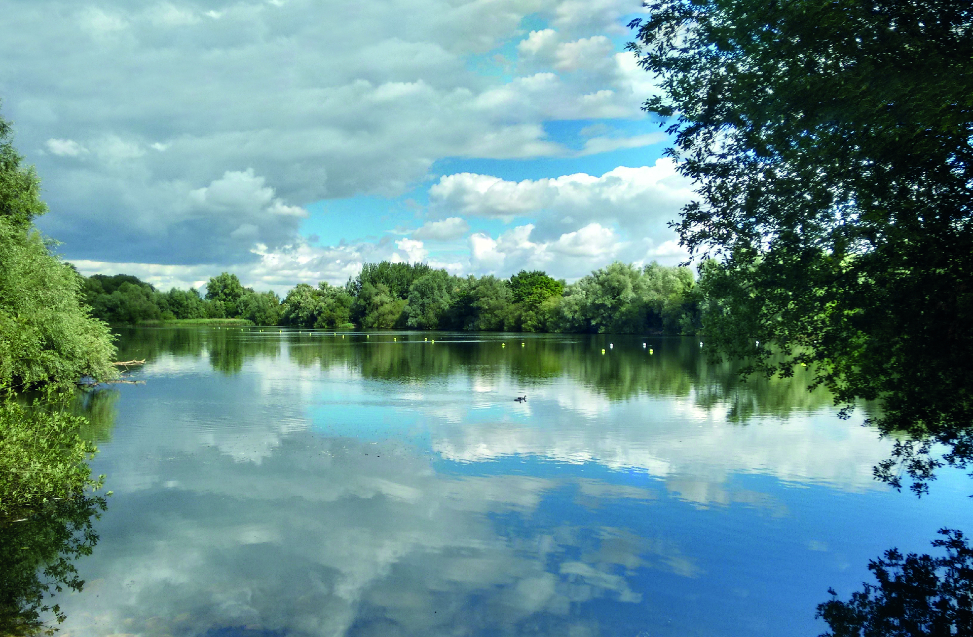 Lake at Milton Park, Cambridge
