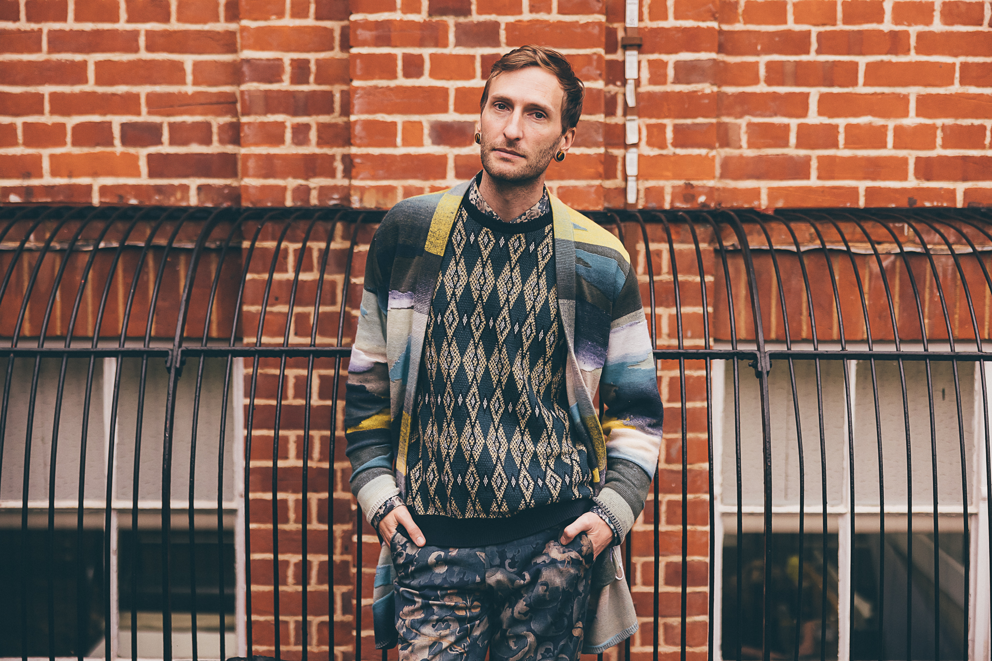 Stefán Orschel-Read outside Ruskin Building, ARU Cambridge.