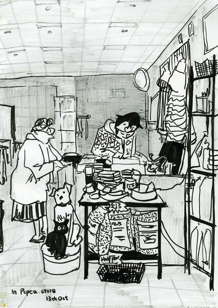 Illustration of RSPCA store interior
