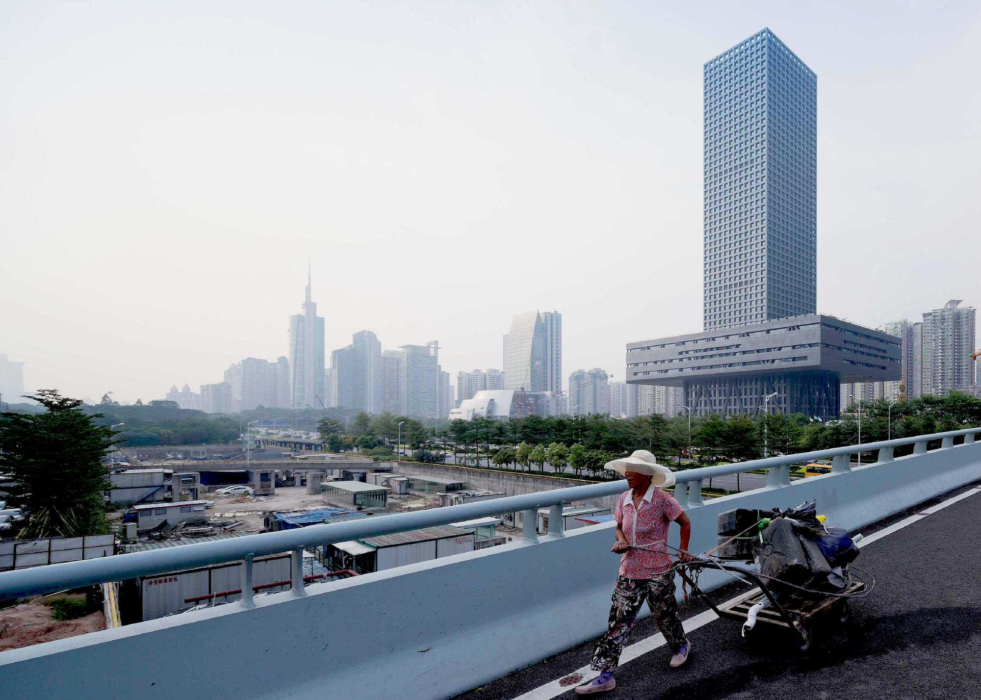 Mock-up photo of skyscraper design