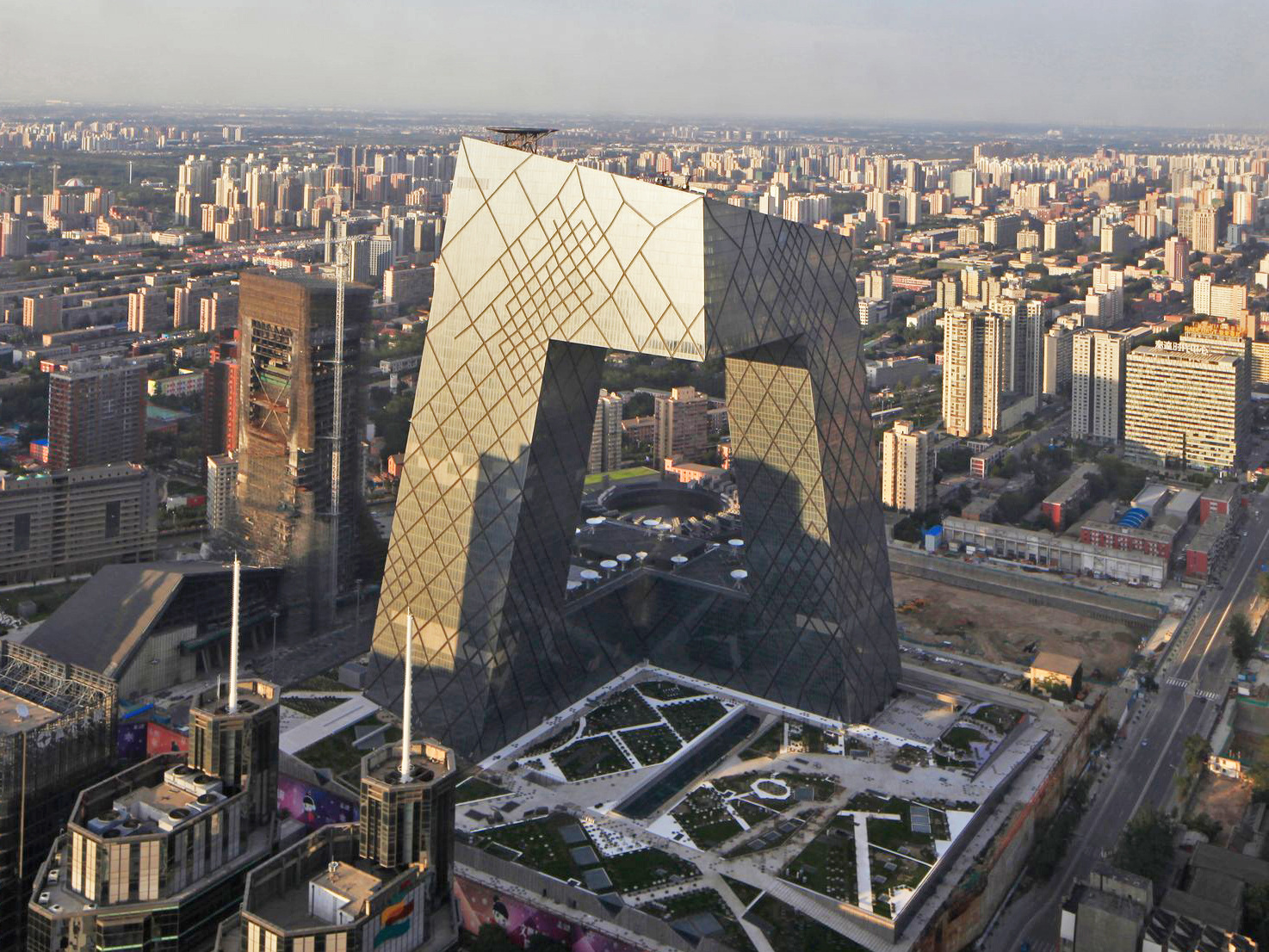 Mock-up photo of skyscraper design