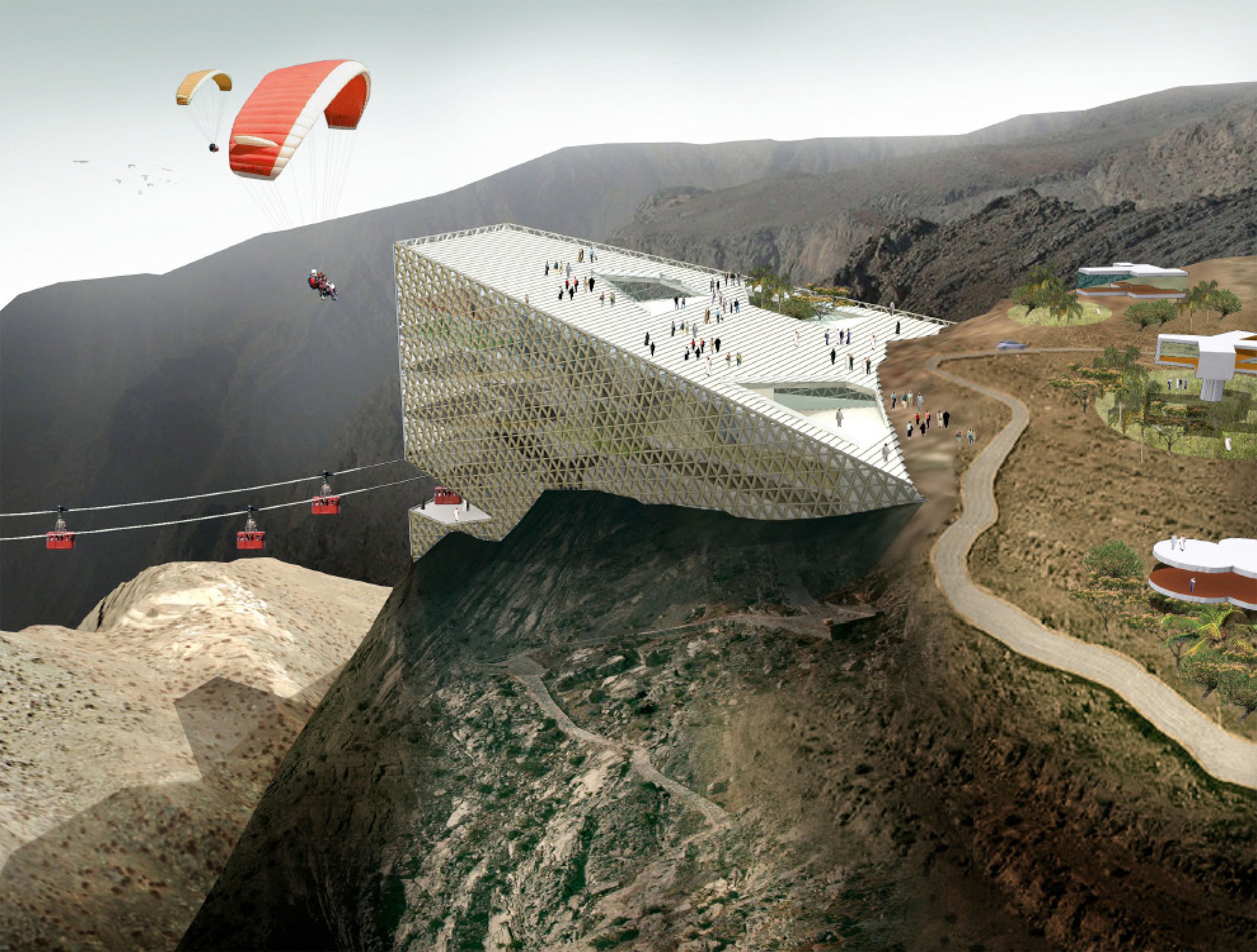 Design for cable car station